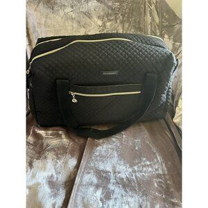 Bagsmart Weekender Overnight bag Duffle Carry On Bag 31L Quilted Black NEW READ